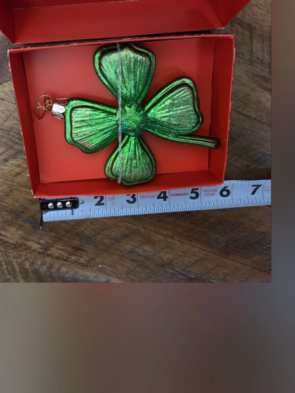 John Derian For Target Four-Leaf Clover Glass Christmas Tree Ornament